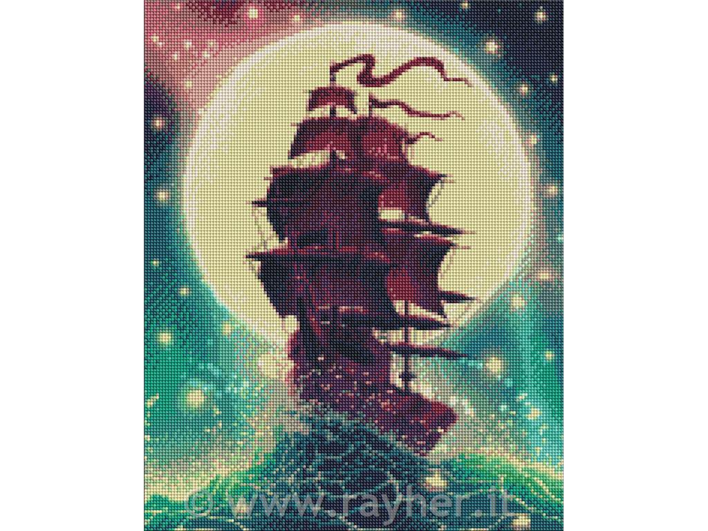 Diamond mosaic, Through the waves, 40x50 cm