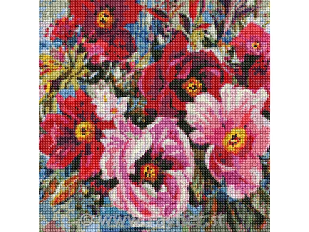 Diamantni mozaik, Spring beauty, 40x40 cm