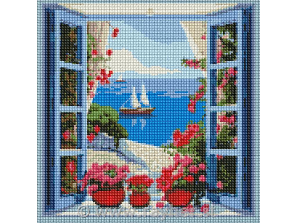 Diamantni mozaik, Seascape, 40x40 cm