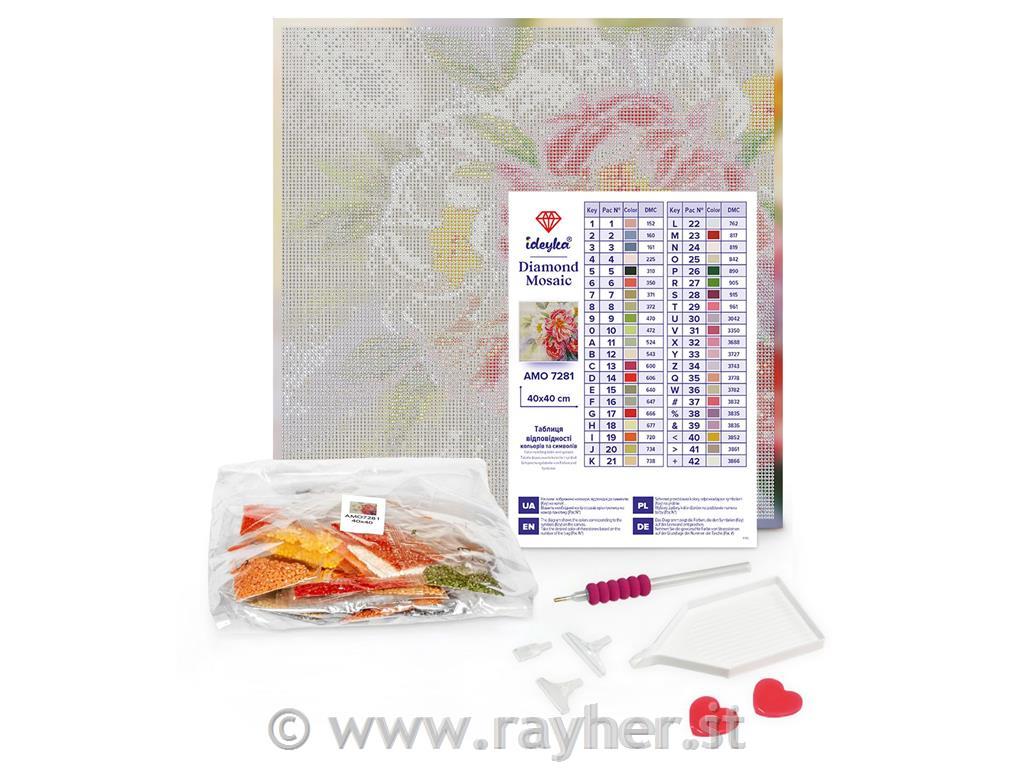 Diamond mosaic, Swan loyalty, 40x40 cm