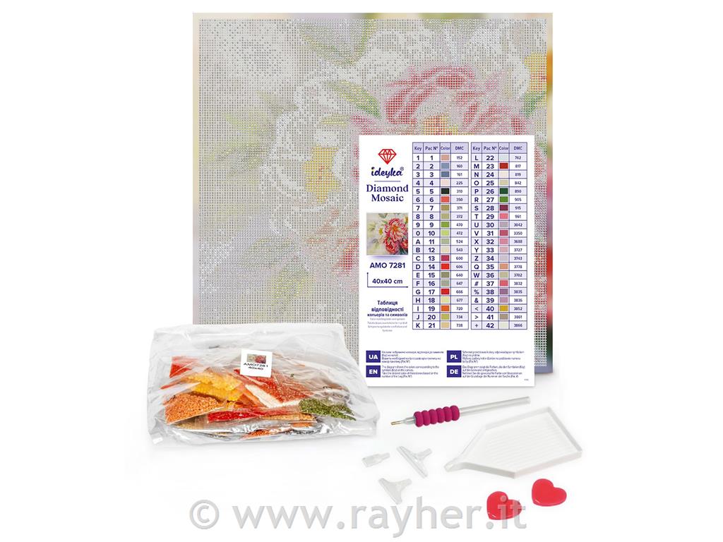 Diamond mosaic, A beautiful element, 40x40 cm