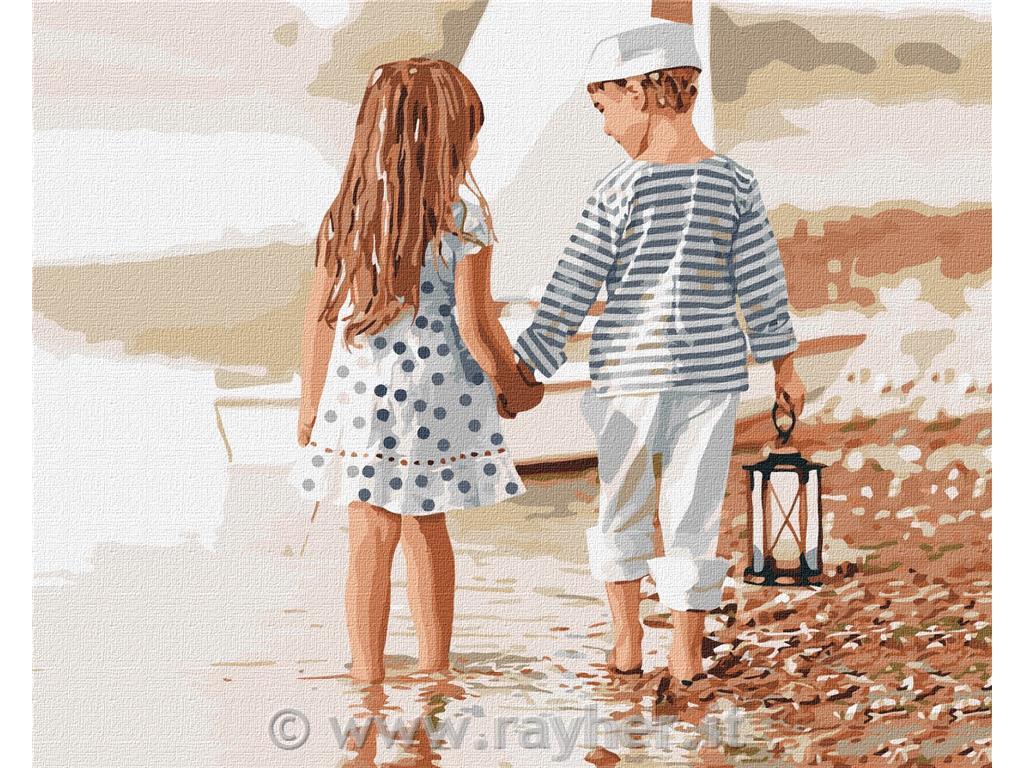 Slikanje po številkah, Friendship, 40x50 cm