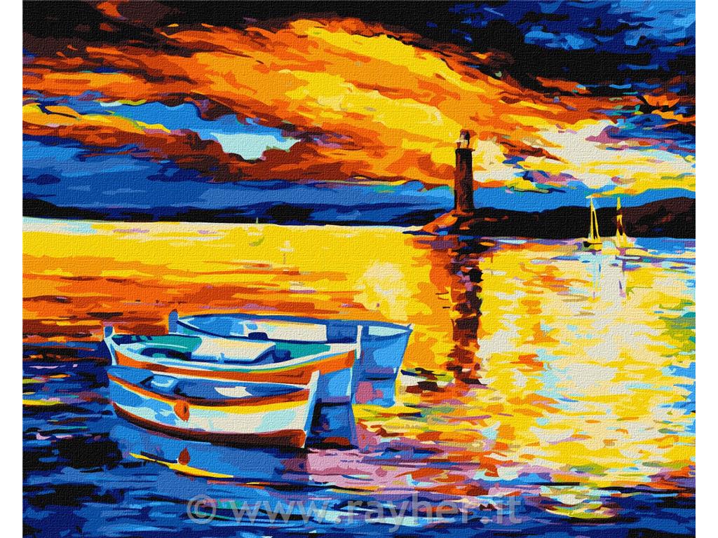 Painting by Numbers, Orange calm, 40x50 cm