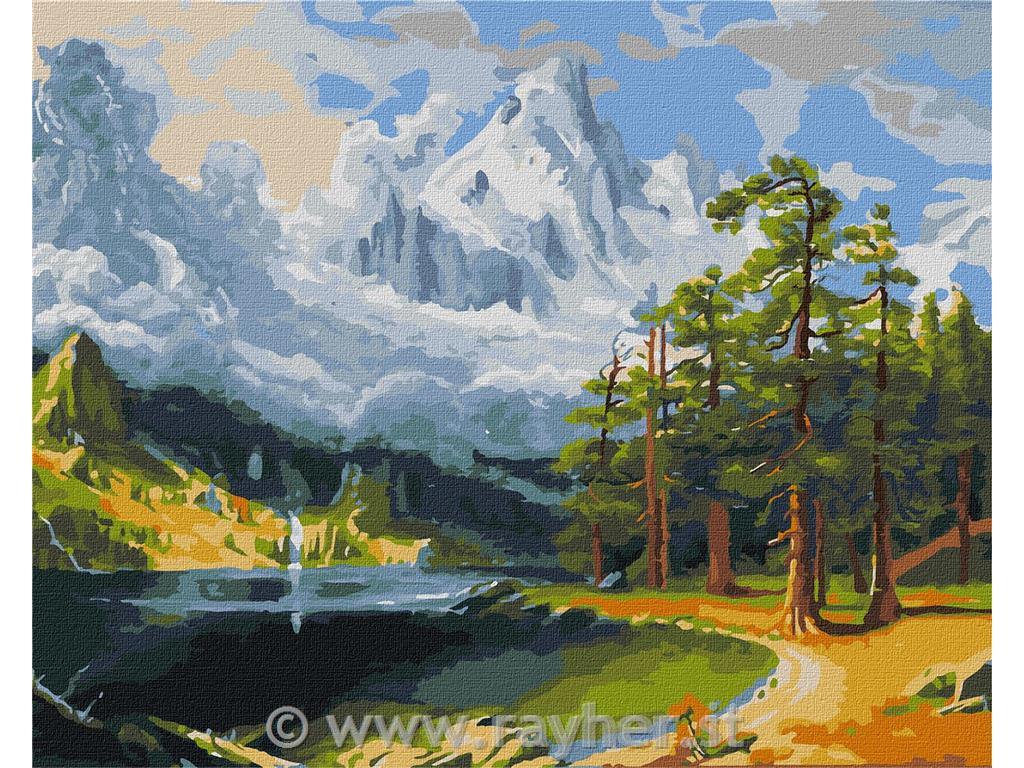 Dipingere con i numeri, Winter breathing, 40x50 cm