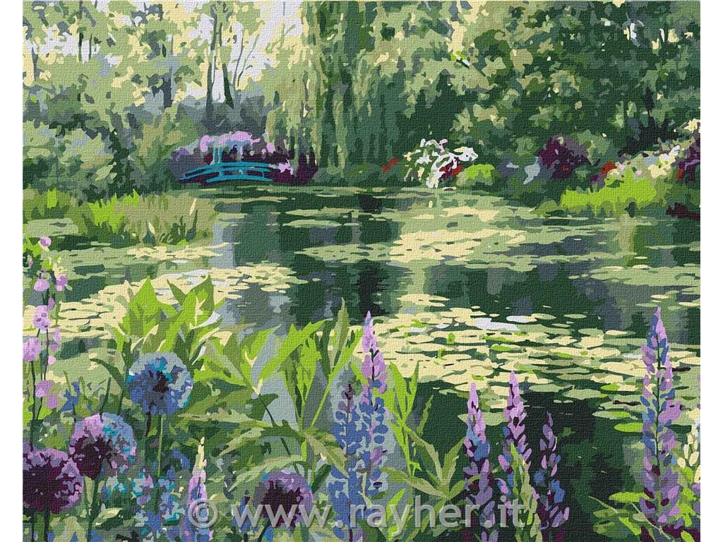 Slikanje po številkah, Monet's garden in Giverny, 40x50 cm