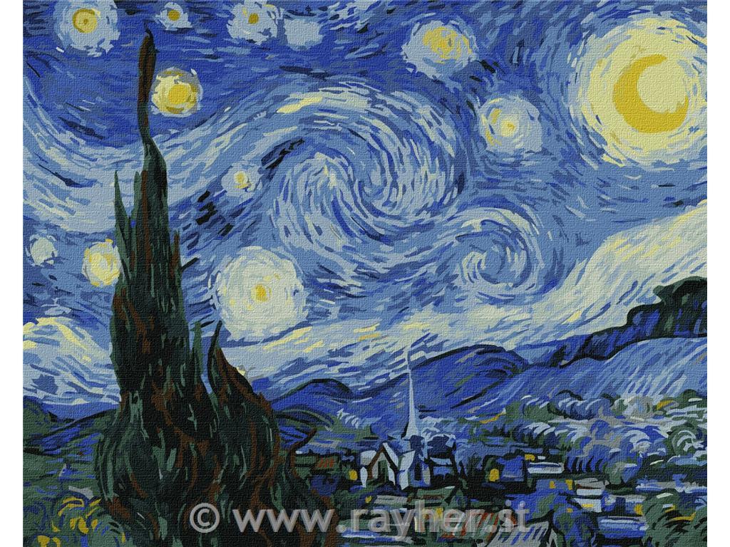 Dipingere con i numeri, Starry Night, 40x50 cm
