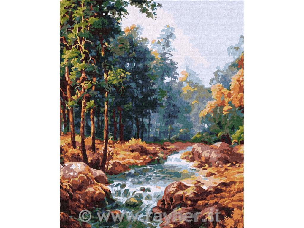 Slikanje po številkah, Carpathian watershed, 40x50 cm