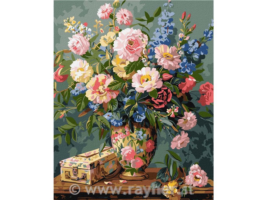 Dipingere con i numeri,A floral fantasy, 40x50 cm