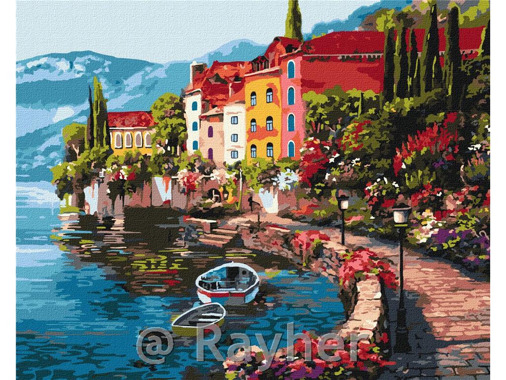 Dipingere con i numeri, A morning by the, 40x50 cm