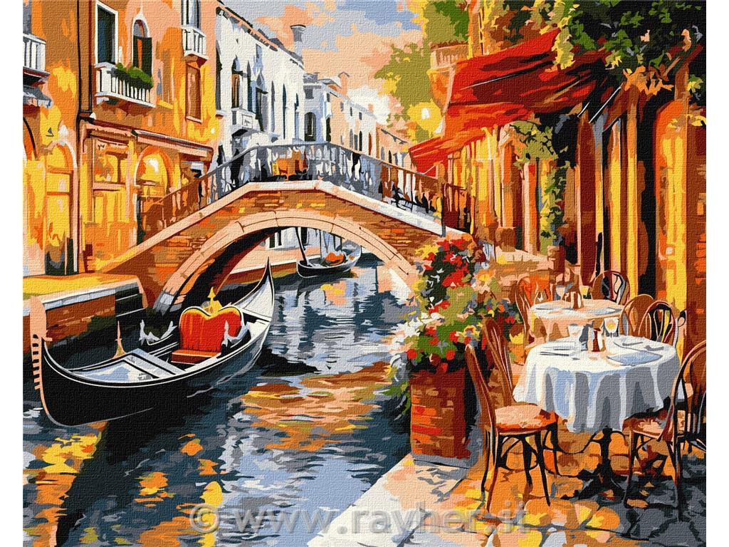 Dipingere con i numeri, Venetian streets, 40x50 cm