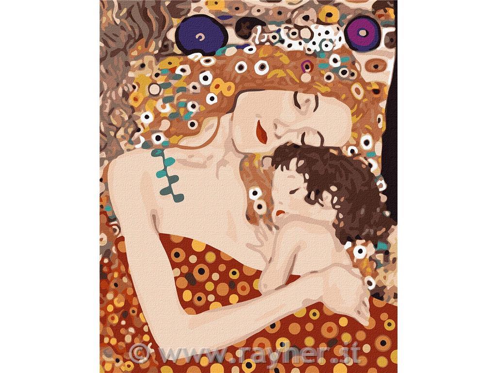 Slikanje po številkah, Mother and child ©Gustav Klimt 40x50 cm