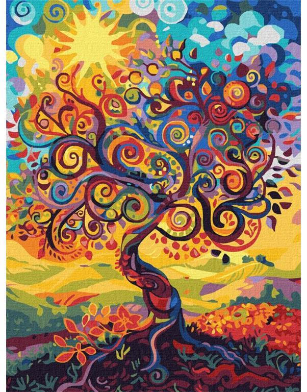 Dipingere con i numeri, Tree of being, 30x40 cm