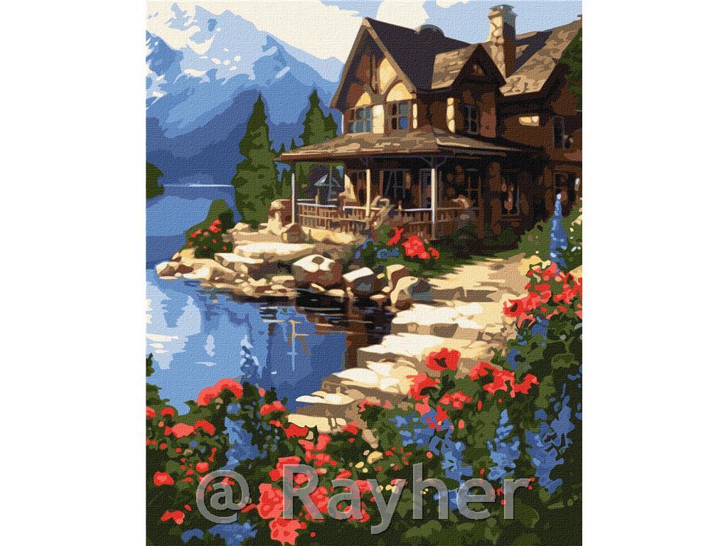 Dipingere con i numeri, House by the sea, 40x50 cm