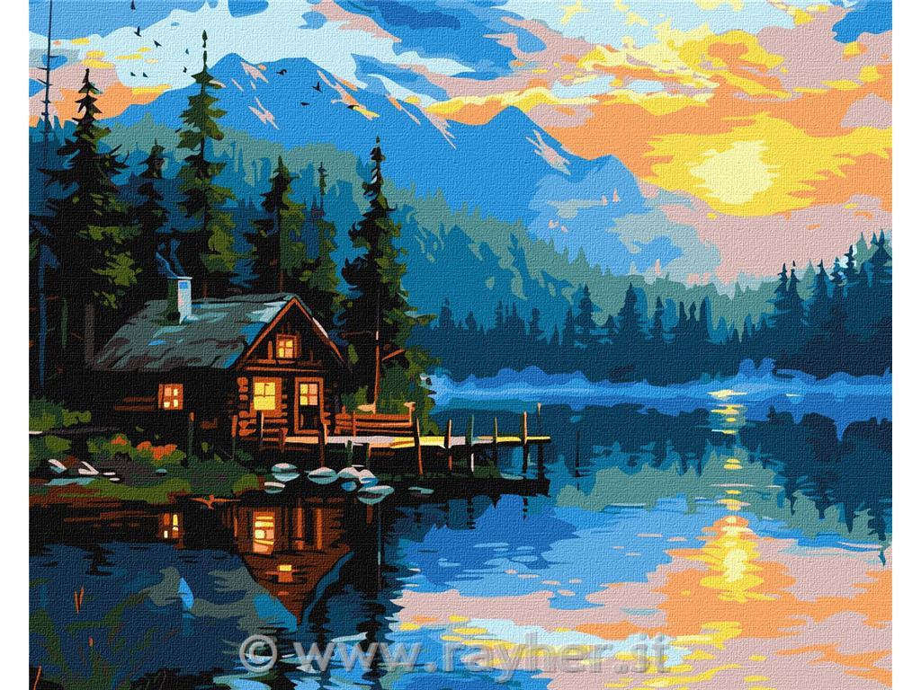 Dipingere con i numeri, Lake cosiness, 40x50 cm