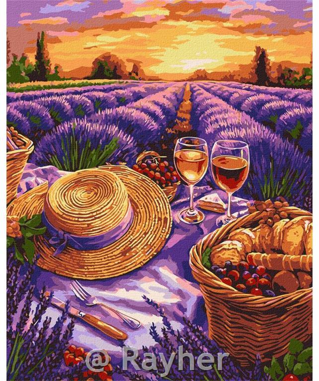 Dipingere con i numeri, The purple horizon, 40x50 cm