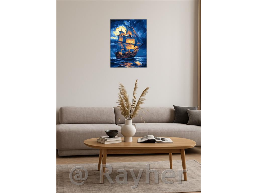 Dipingere con i numeri, Legend waves, 30x40 cm