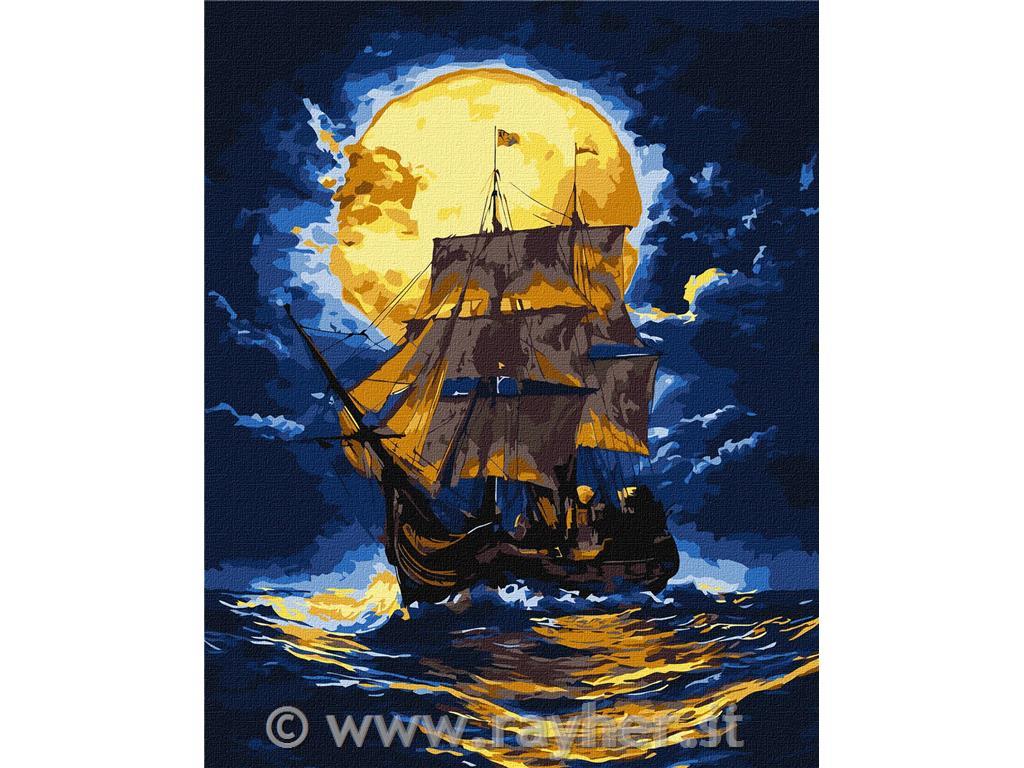 Slikanje po številkah, Where the sky meets the sea, 40x50 cm