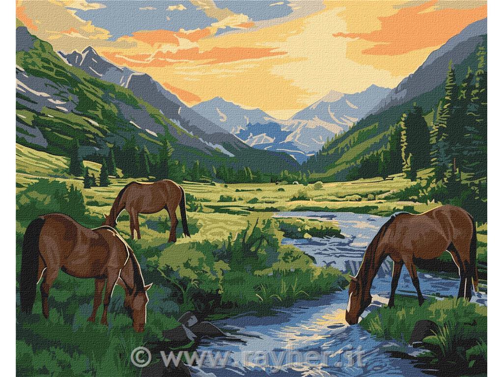 Dipingere con i numeri, Morning hour, 40x50 cm