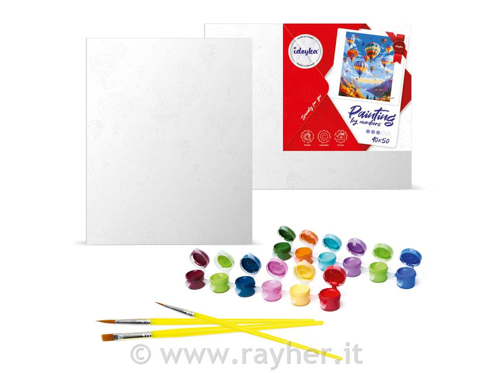 Dipingere con i numeri, A bright reef, 40x50 cm