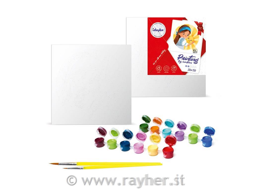 Slikanje po številkah, Knitting balls, 30x30cm