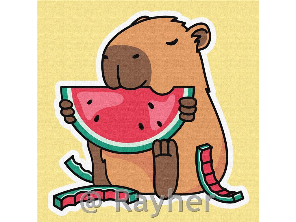 Dipingere con i numeri Kids, Capybara
