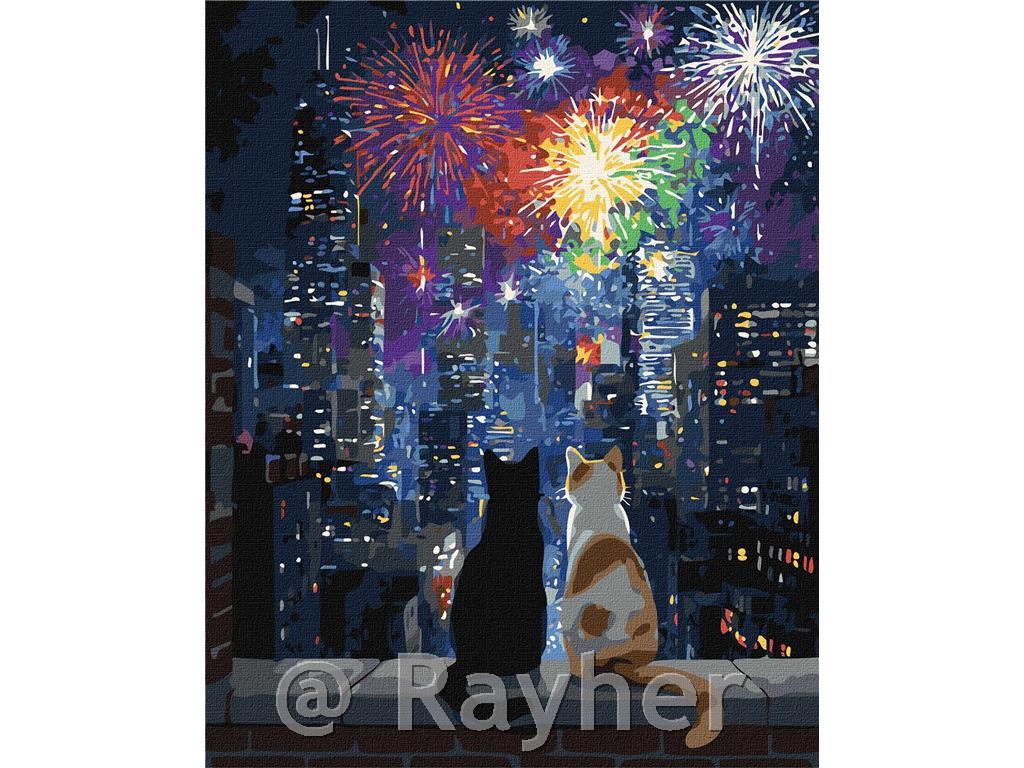 Dipingere con i numeri, Night Rendezvous, 40x50 cm
