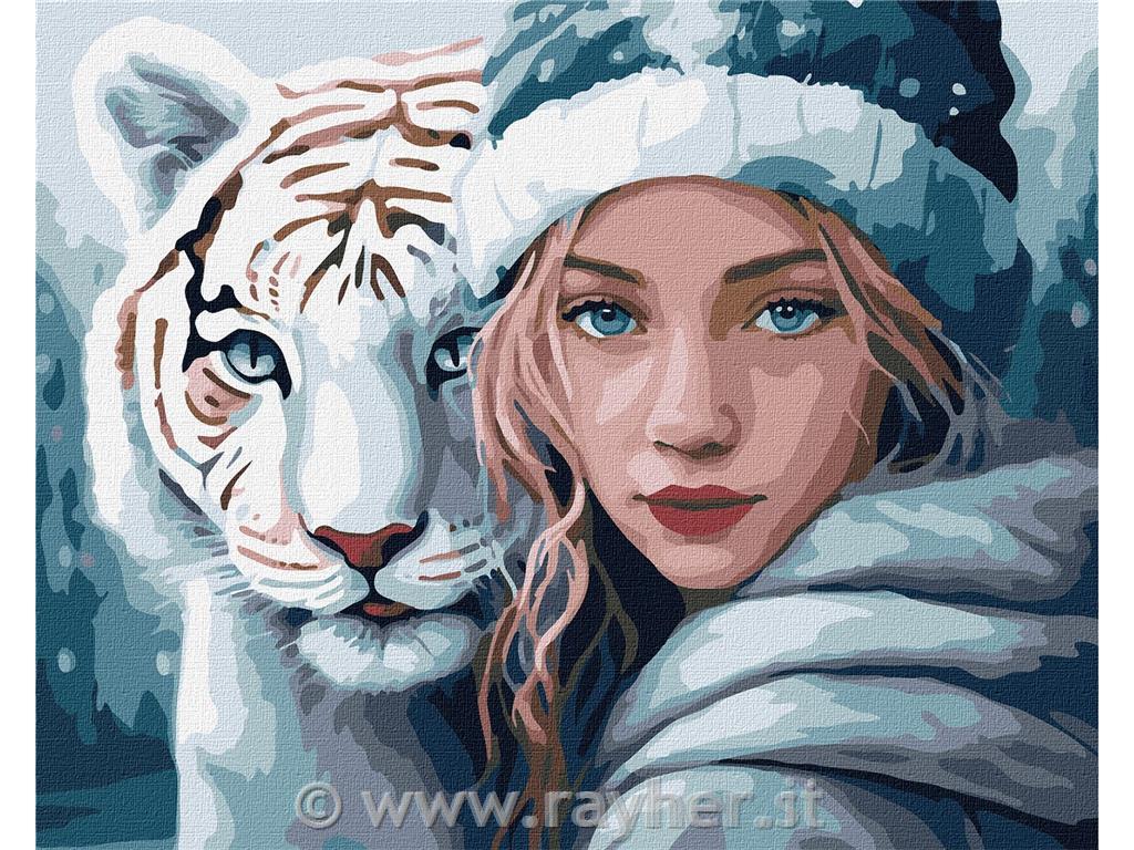 Slikanje po številkah, Winter warmth, 40x50 cm