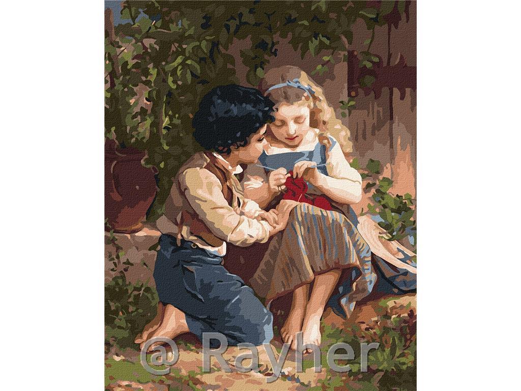Dipingere con i numeri, Together in thegarden, 40x50 cm
