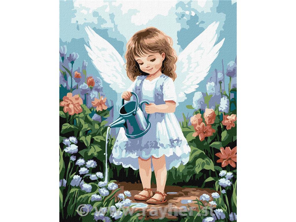 Dipingere con i numeri, Angel, 40x50 cm