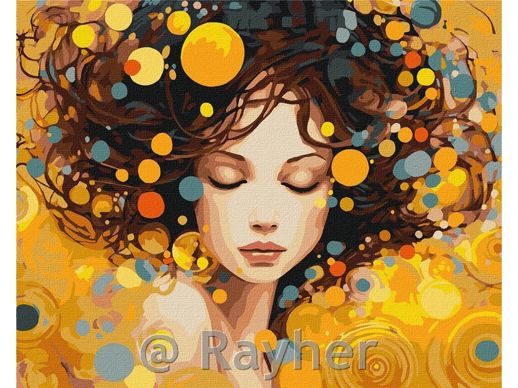Dipingere con i numeri, A portrait of elegance, 40x50 cm