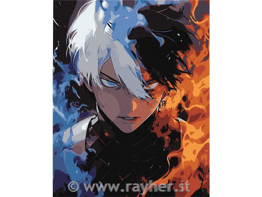 Slikanje po številkah, The two elements, 40x50 cm