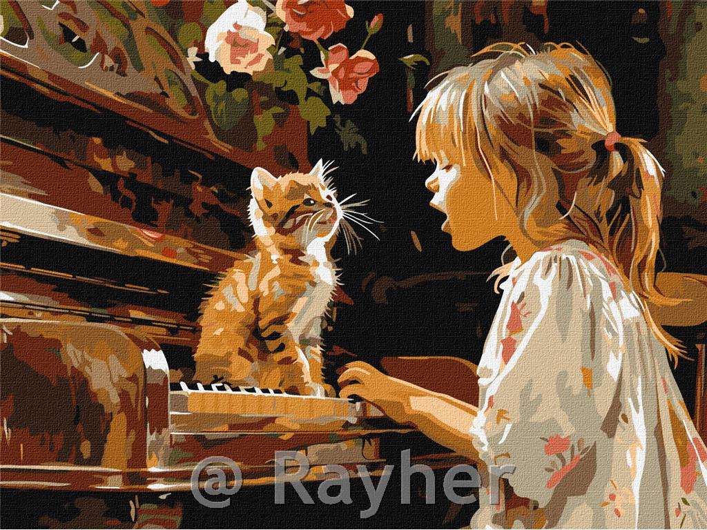 Dipingere con i numeri, Singing Duet, 40x50 cm