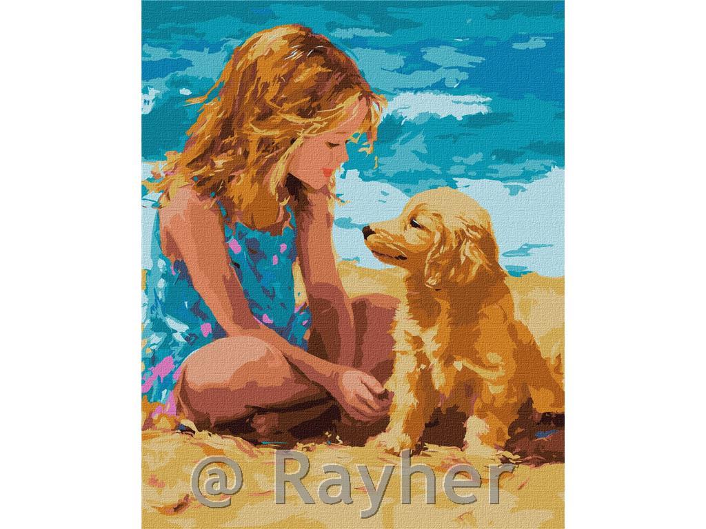 Painting by Numbers, A childhood friend,40x50 cm