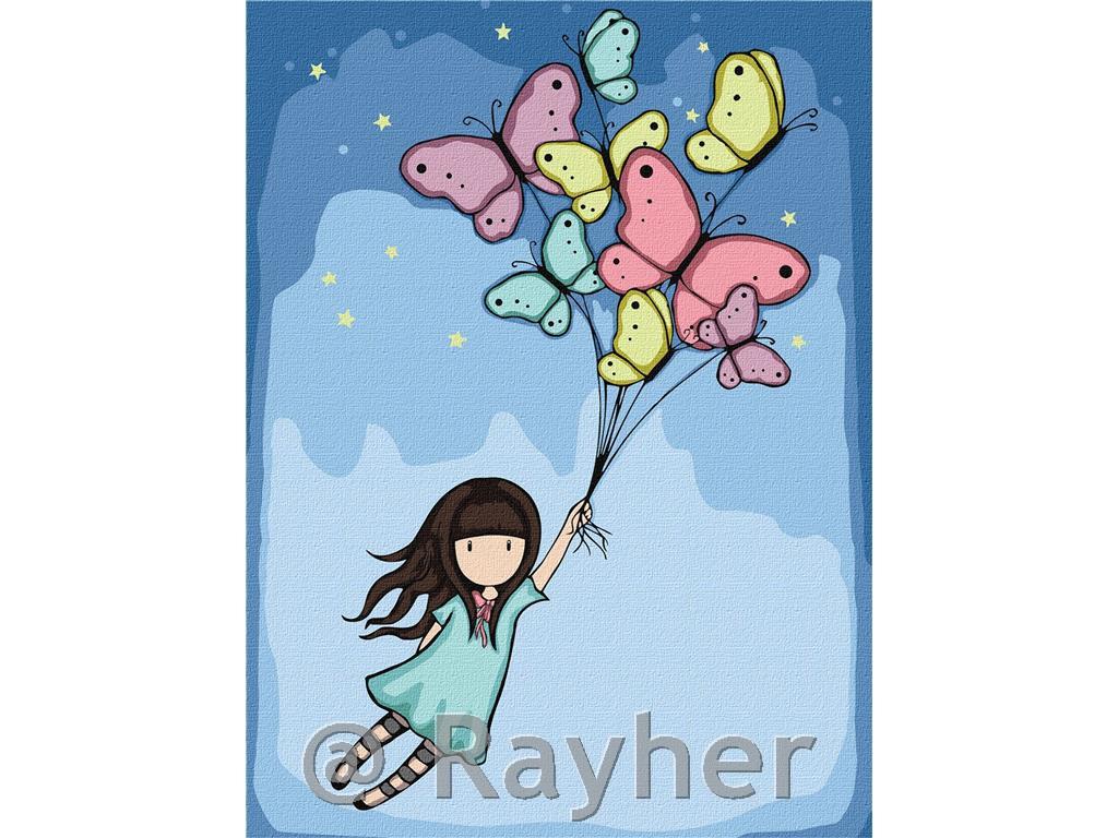 Dipingere con i numeri, Flight Of The Butterflies, 40x50 cm