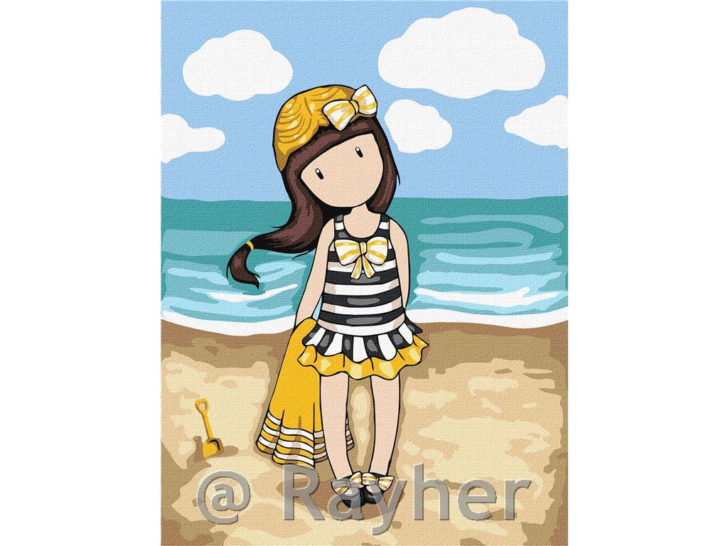 Dipingere con i numeri, Beach Belle Santoro, 30x40 cm