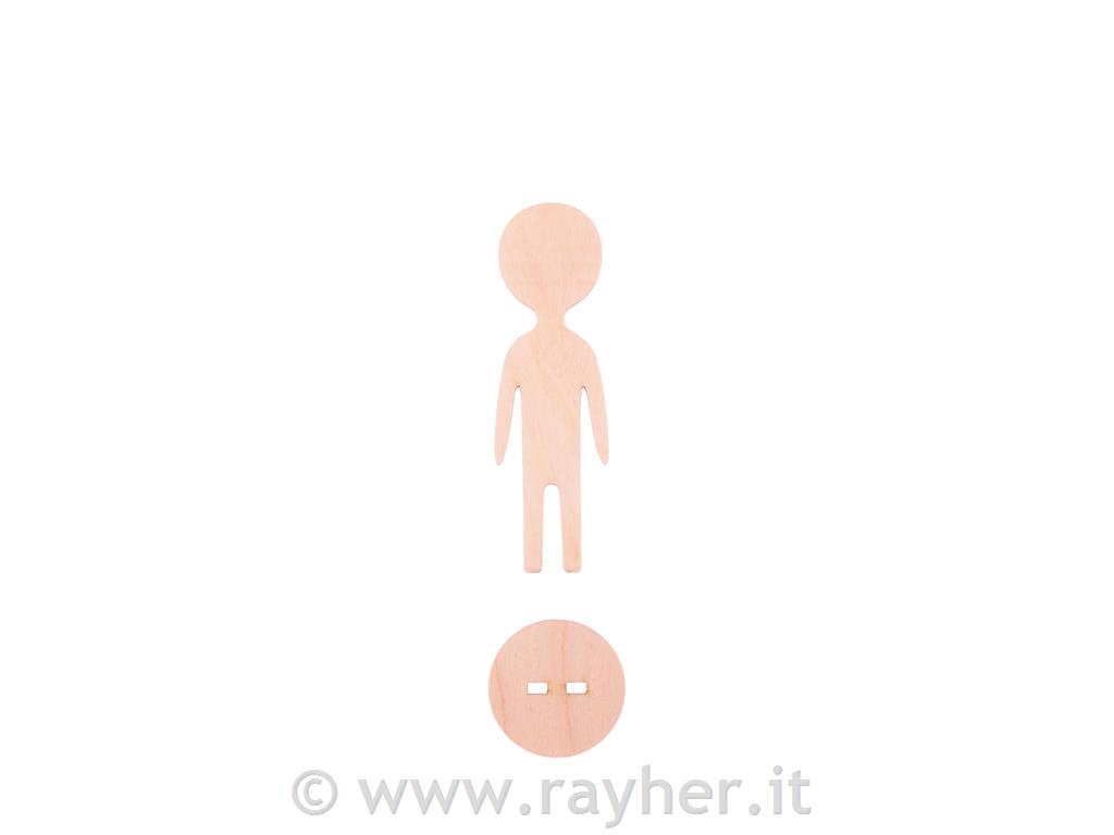 Deček, lesena oblika, 13,5 cm