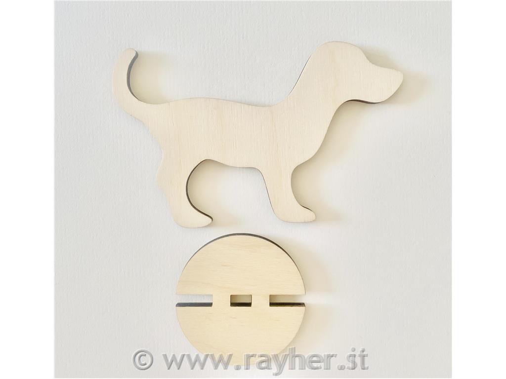 Cane, legno, 6,5 x 9,5 cm
