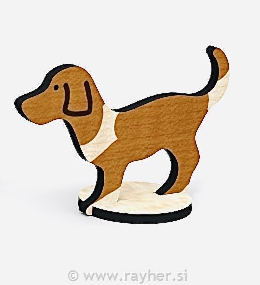 Cane, legno, 6,5 x 9,5 cm