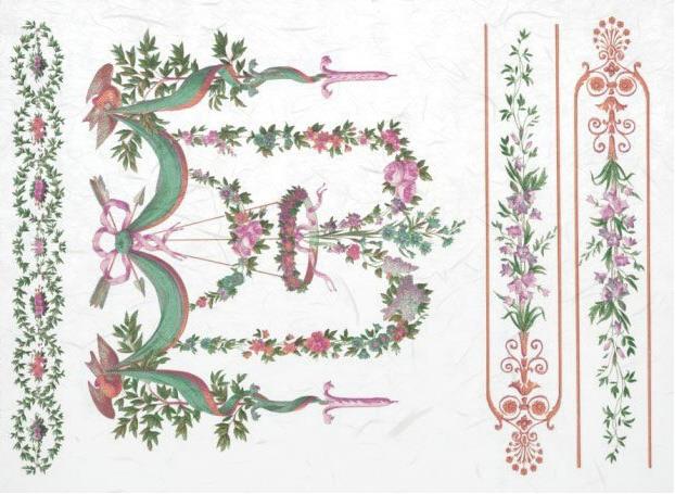 CARTA DI RISO PER DECOUPAGE A4, GHIRLAND