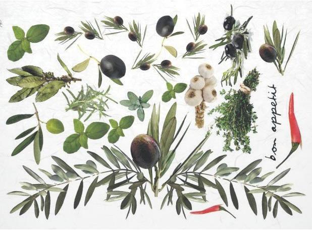 CARTA DI RISO PER DECOUPAGE A4, OLIVE, T