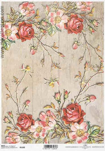 CARTA DI RISO PER DECOUPAGE A4, HOME