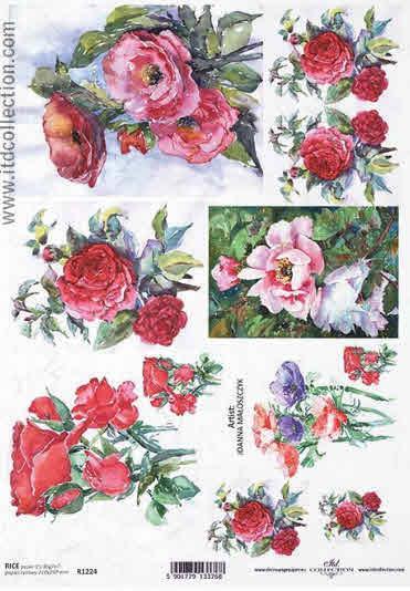 Decoupage paper - Flowers