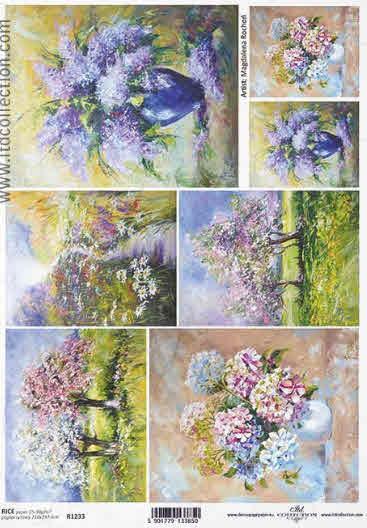 Decoupage paper - Flowers