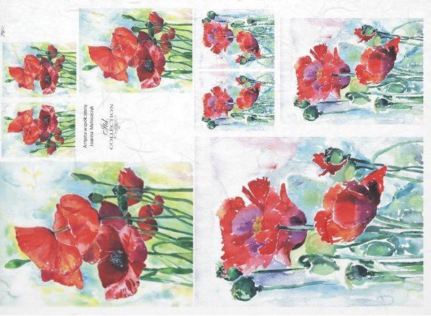 DECOUPAGE PAPIR RIŽEV A4,ŠOPKI MAKA