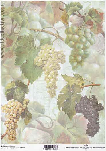 Decoupage paper - Grapes