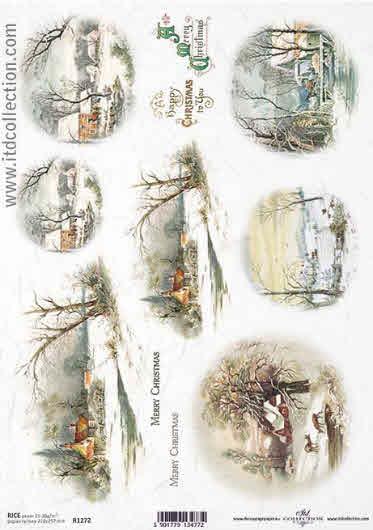 Decoupage paper - Winter