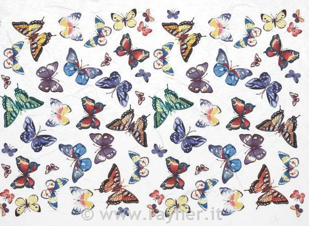 DECOUPAGE PAPIR RIŽEV A4, METULJI