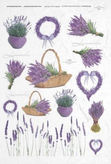 CARTA DI RISO PER DECOUPAGE A4, MAZZI DI