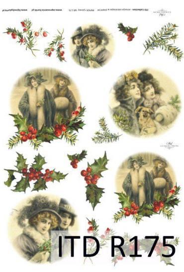 DECOUPAGE PAPIR RIŽEV A4,VINTAGE PARI