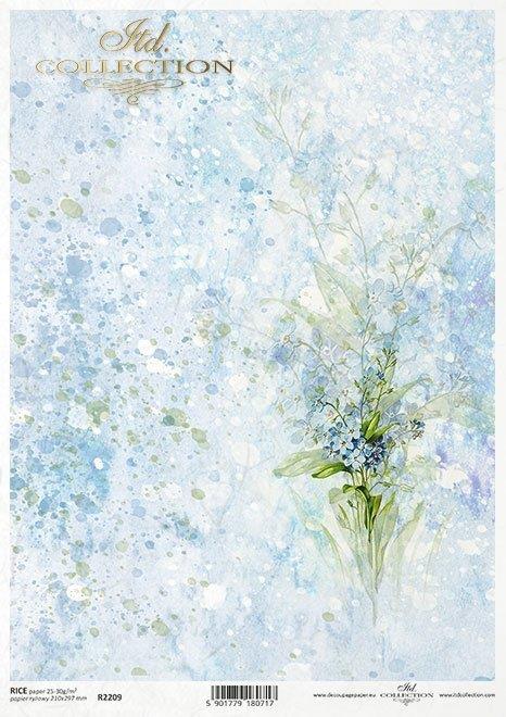 CARTA DI RISO PER DECOUPAGE A4, MIOSOTIDE